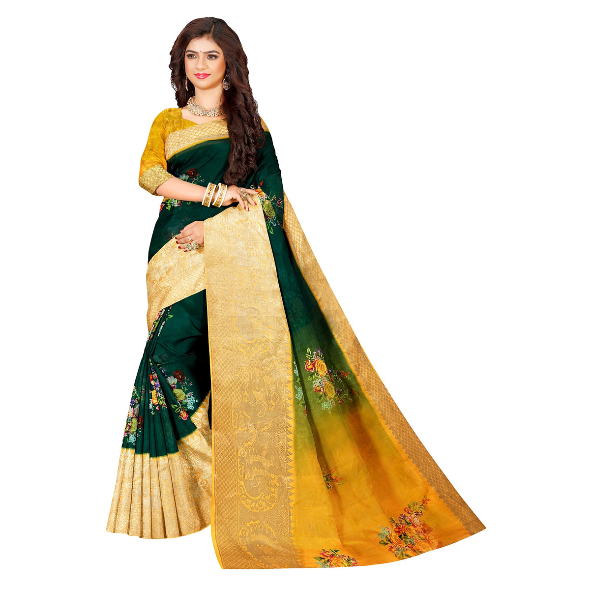 Mangalagiri Pure Handloom Cotton Silk Saree – Traditional Andhra Handwoven Saree (Copy)