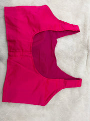 Readymade Stretchable Saree Blouse - Hot Pink Plain, Size 36-40